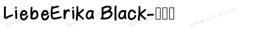 LiebeErika Black字体转换